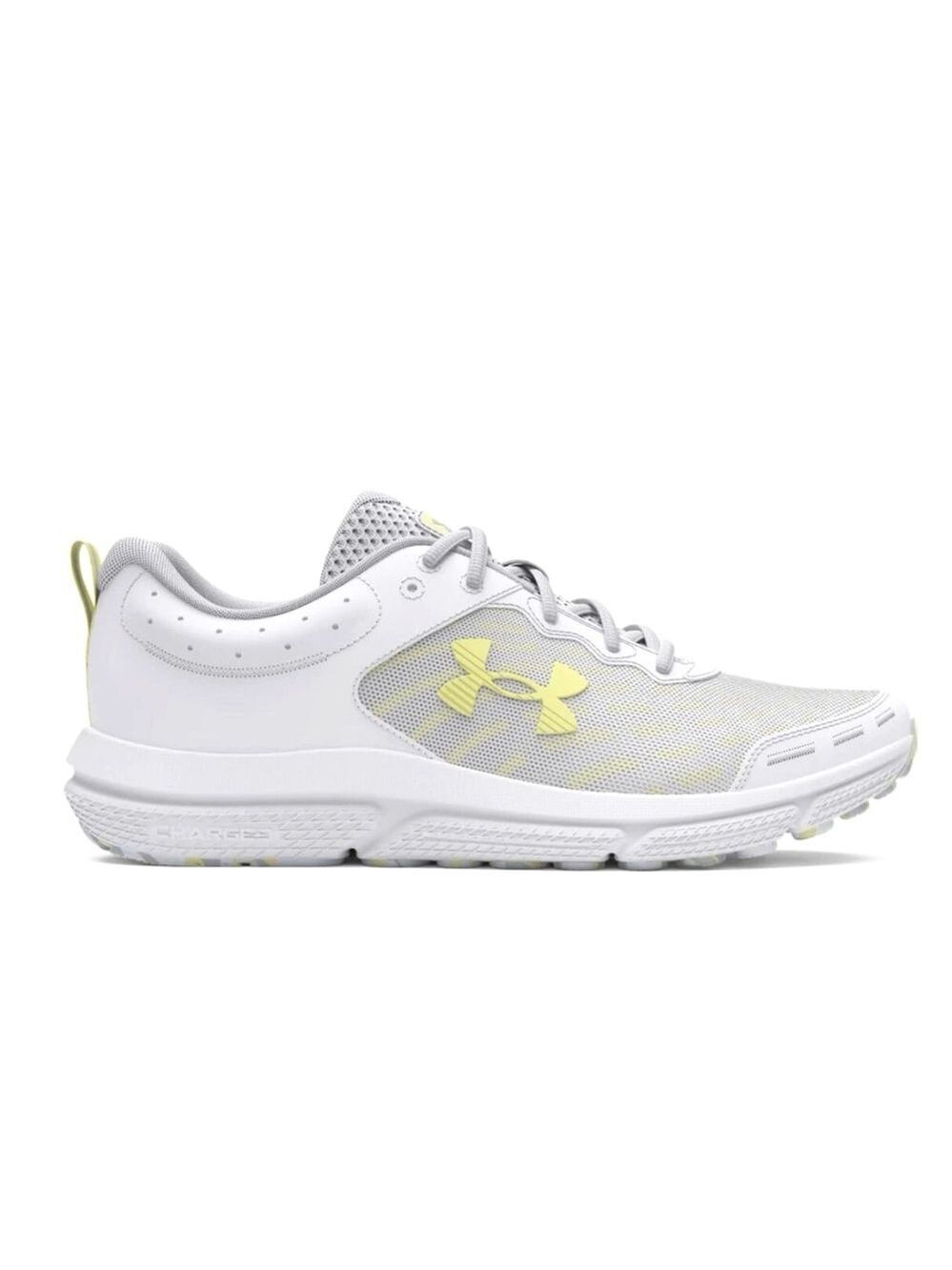 Under Armour Women's Size 6 UA Charged Assert 10 White Running Shoes 3026179-110